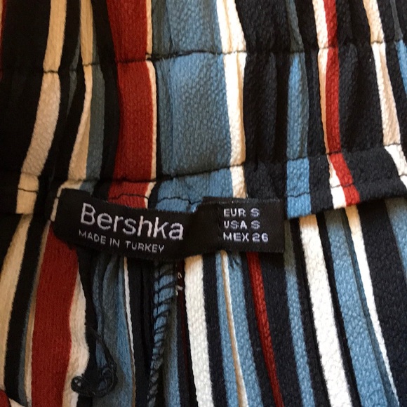 Bershka Wide Striped Pants - Picture 3 of 4